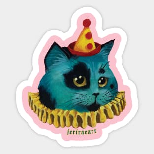 Clown Cat Sticker